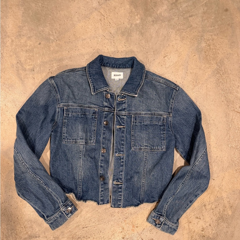 Hudson Jeans Blue Jean Trucker Jacket